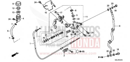 MAITRE-CYLINDRE DE FREIN (CBS) NSC110MPDC de 2012